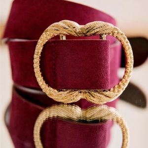 Sezane Artemis Belt in Cassis